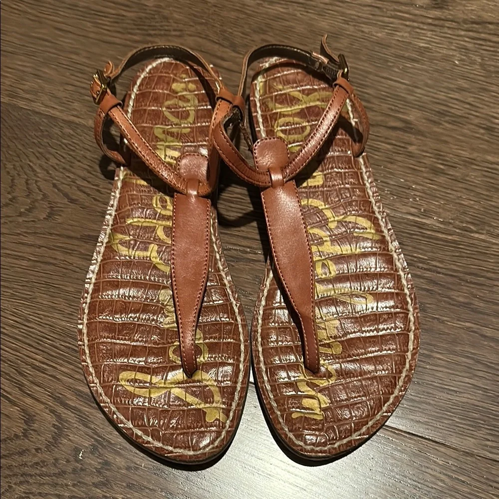 Sam Edelman Brown Gigi Thong Sandal - Picture 3 of 4